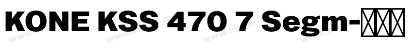 KONE KSS 470 7 Segm字体转换